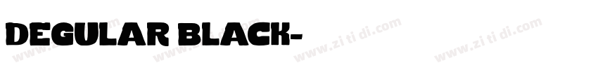 degular black字体转换
